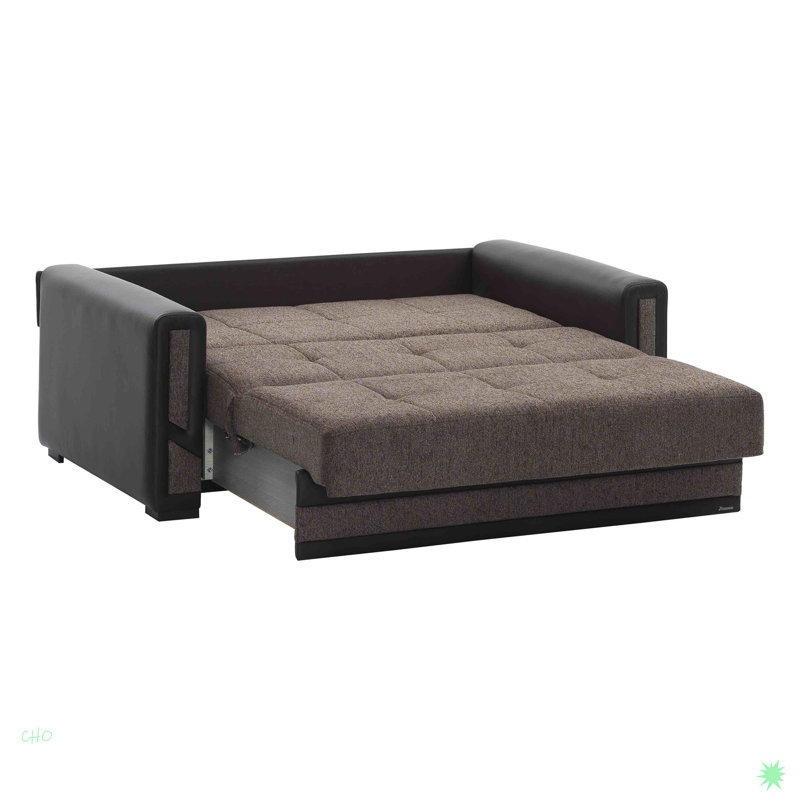 Causeuse convertible avec rangement Primenest Plusecraftmax Collection, Brun