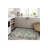 Turquoise Theme Pattern Vintage Decorative Washable Rug-2025477872