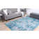  Tapis floral bleu
