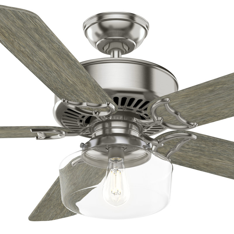 54" Panama Ceiling Fan And Handheld Remote, Gray