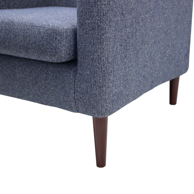 Fauteuil en polyester 28,25 po Dannion, Mélange de polyester bleu marine Terrace
