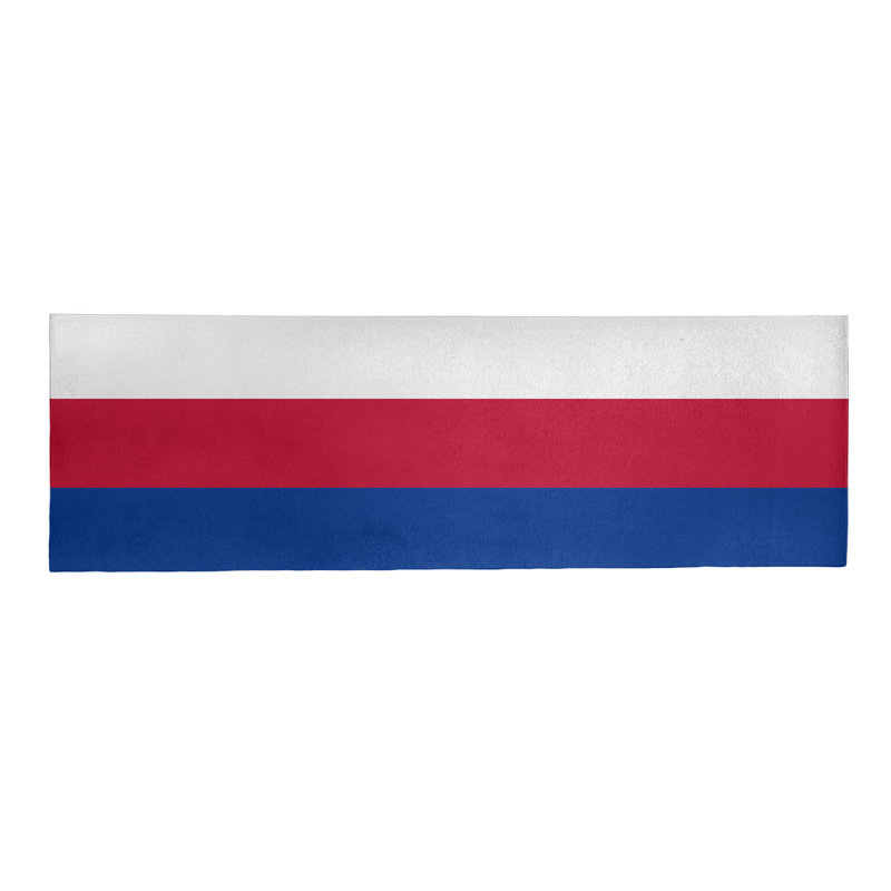 Tapis à rayures de football de couleur rouge buffalo, Tapis de couloir 2 pi 6 po x 8 pi