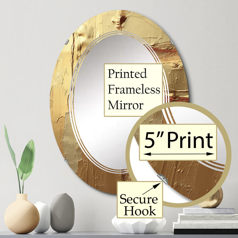 Miroir mural Bahada, 30 po x 20 po