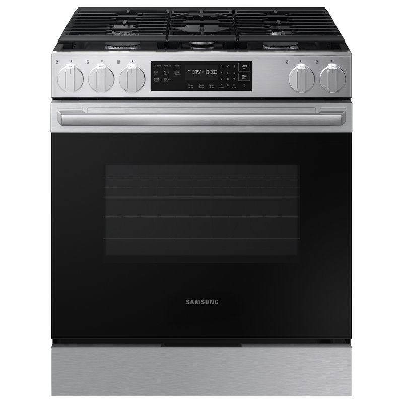 Bespoke 6.0 cu. ft. Smart Slide-In Gas Range with No-Preheat Air Fry Max in Stainless Steel