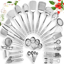 Home Hero 25pc Kitchen Utensils Set - Nylon & Stainless Steel Cooking Utensils Set - Non-Stick Kitchen Utensils with Spatula - Kitchen Gadgets