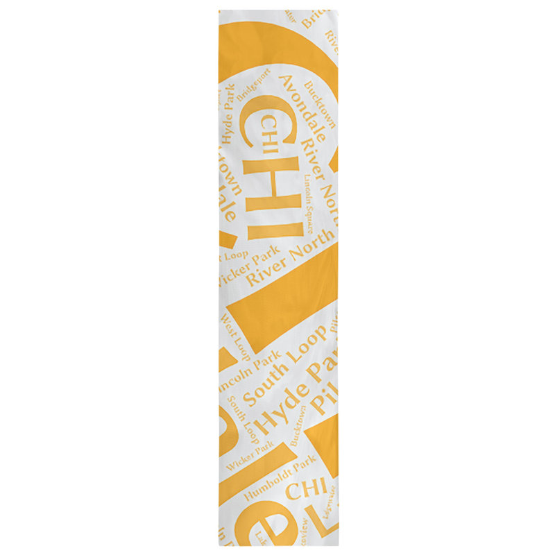 Table Runner, 90" x 16", Orange, Chicago