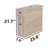 Valerian Modern Travertine 2-Drawer Bathroom Vanity Cabinet