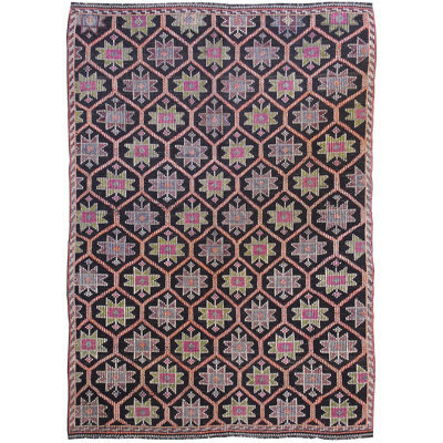 Tapis unique brun / cacao / poire de 5 pi 11 po x 8 pi 4 po Jijim