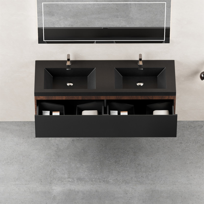 Ensemble de meuble-lavabo flottant 60 po avec lavabo 60 po