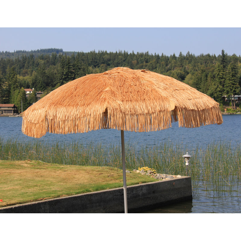 Palapa 60'' Tilt Beach Umbrella, Brown