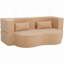 Canapé-lit convertible 2-en-1 avec tissu en peluche doux-1658271638