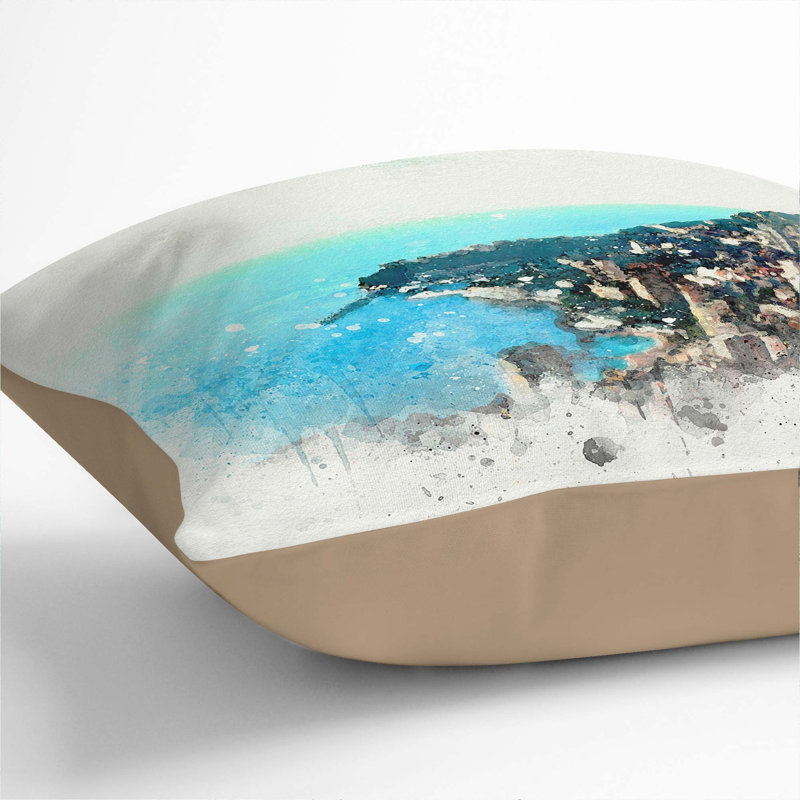 Square Cushion, 40cm H x 40cm W x 15cm D, Stone