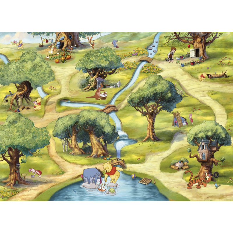 Winnie Piglet Forest 8.33M x 2.54M Wall Mural
