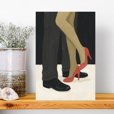 «Dancing Couple's Legs», art mural abstrait romantique