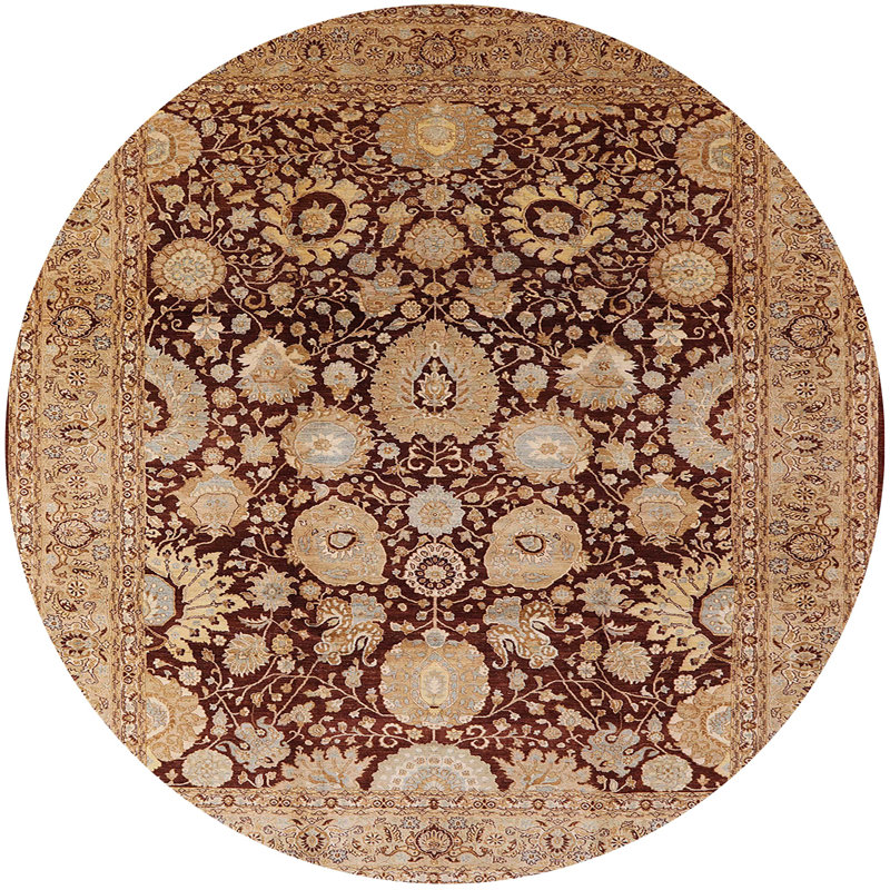 Oriental Indoor Rug, Round 4'