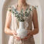 Vase en céramique beige rustique Dowan