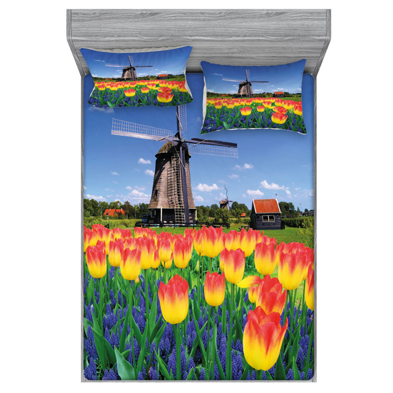 Microfiber Sheet Set, Full Sheet Set with Fitted Sheet