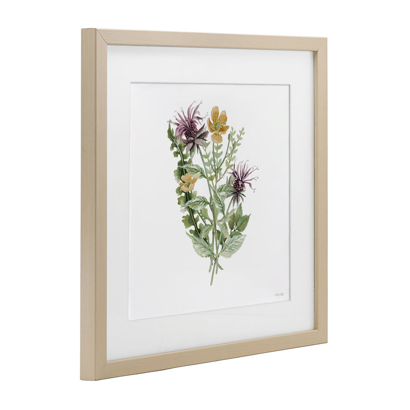 «Lush Botanical Mix», reproduction encadrée sous verre, conception de Cindy Jacobs, H 16 po x l 16 po
