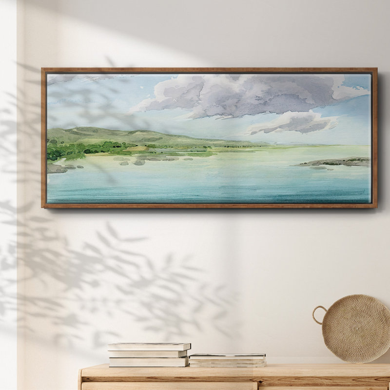 Clear Lagoon II- Framed Canvas