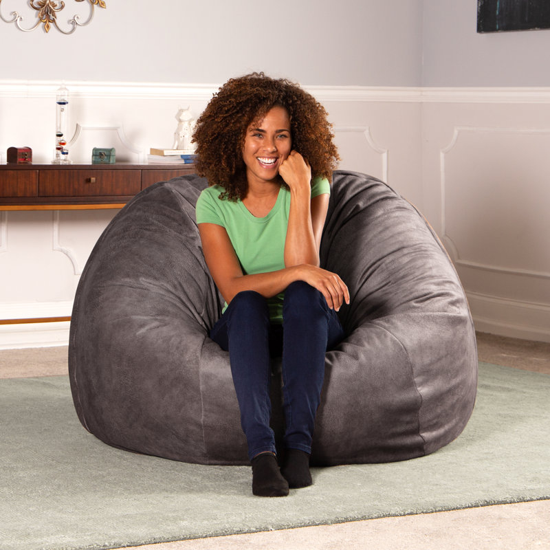 Polyester Classic Bean Bag, Pewter