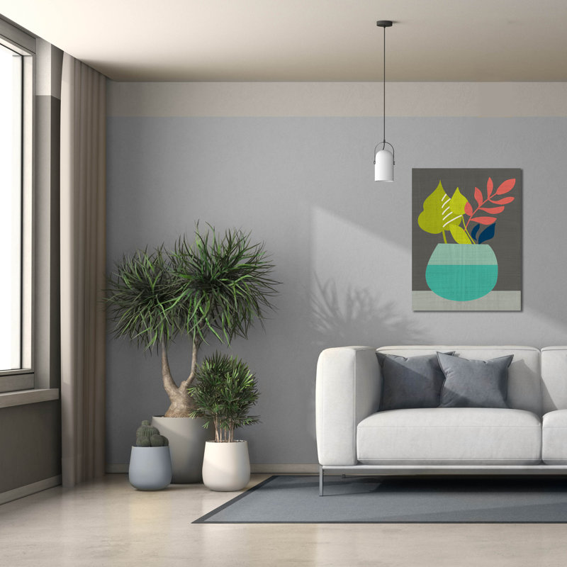 «Epic Graffiti» «Clay Pot 2» par Chariklia Zarris, art mural sur toile, 26 po x 34 po, H 34 po x l 26 po