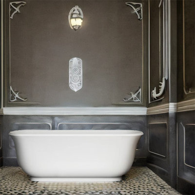 66.92'' x 31.5'' Freestanding Acrylic Bathtub