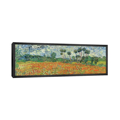 Field Of Poppies, Auvers-sur-Oise, 1890 by Vincent Van Gogh - Panoramic Painting on Canvas