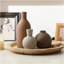 Ensemble de 3 vases en céramique rustique