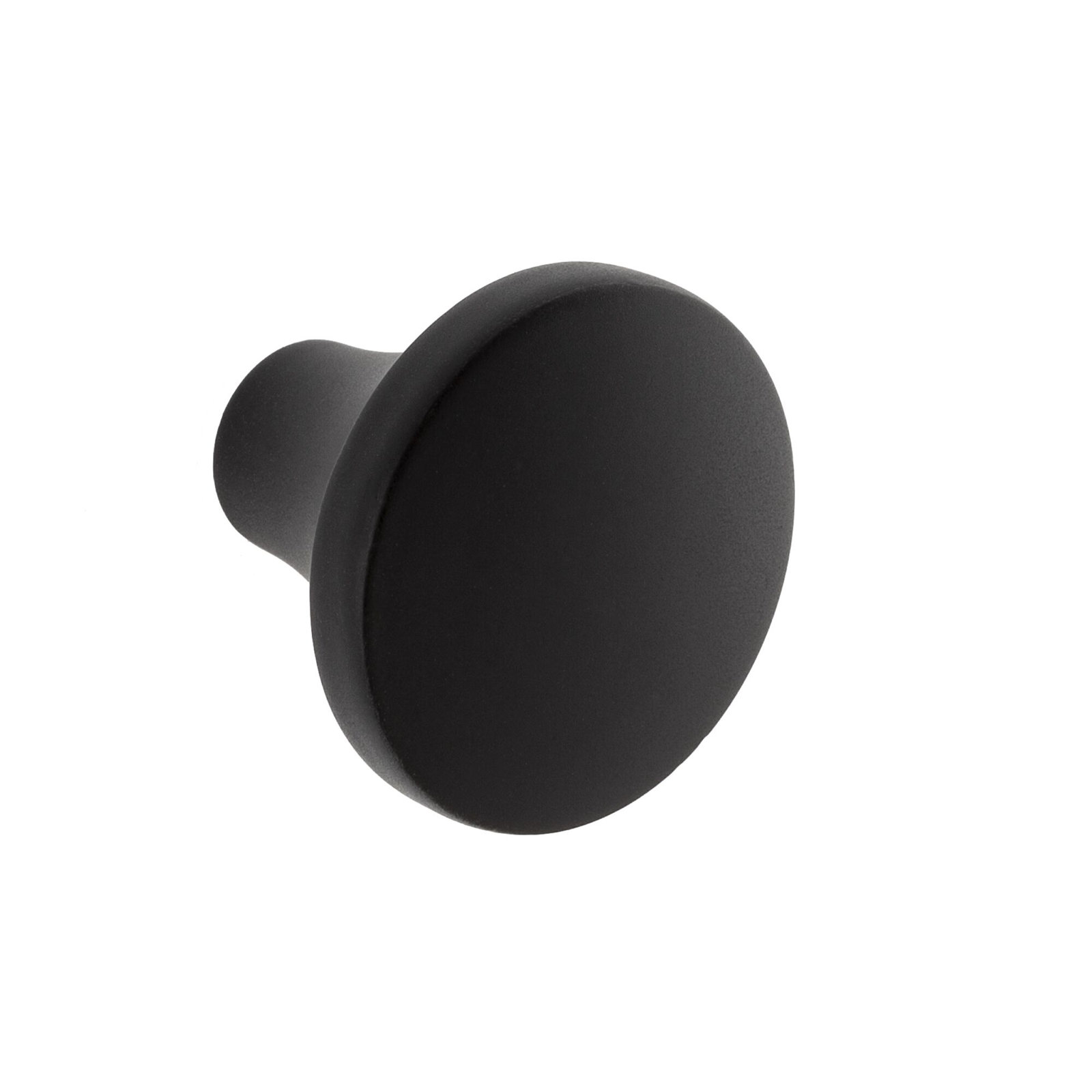 Lancaster 1 1/8" Diameter Knob, Matte Black 