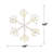 48" Warm White Sparkler Snowflake 960 LED Lighted Window Décor