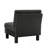 Armless sofa W/Pillow Polyester -Dark Grey