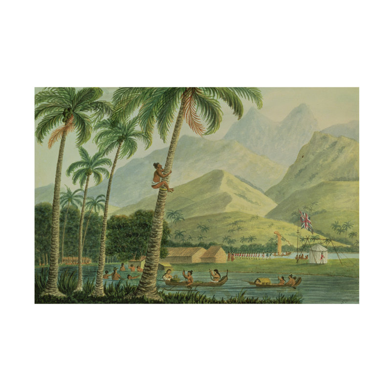 Capitaine George Tobin, l'observatoire, Point Venus, Otahytey, 1792, art sur toile, H 30 po x l 47 po
