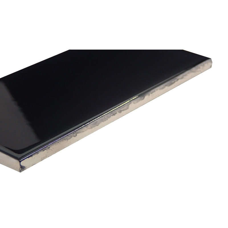 Catch™ 3 In. X 12 In. Glossy Ceramic Wall Tile (12.15 Sq. Ft./Case), Black