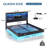 Queen Floating Bed Frame With Led Lights And Headboard Storage, Visual Floating Bed With Charging Station, Structurally Stable Queen Metal Platform Bed, Easy To Assemble