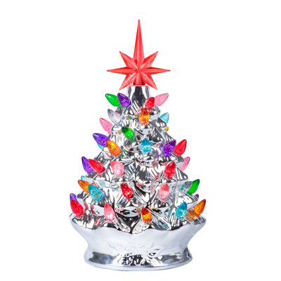 Arbre de Noël champagne en céramique