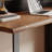 Brown + Black Rectangular Solid Wood  desk-1211925590