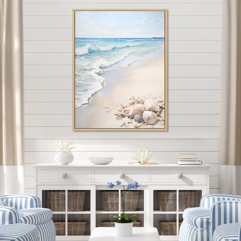 Minimalisme «Beachside Tranquility I», impressions d'art nautique et de plage, H 20 po x l 12 po x P 1 po
