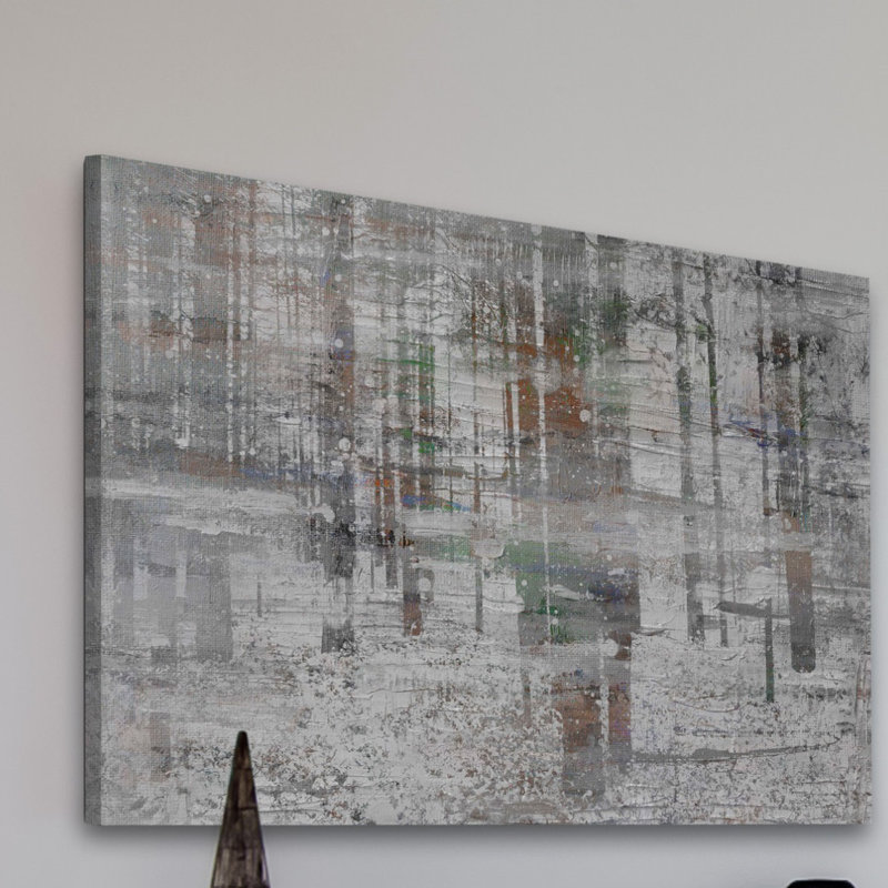 « blizzard » par parvez taj,, reproduction d’art sur toile tendue, H 24 po x l 36 po x P 1,5 po