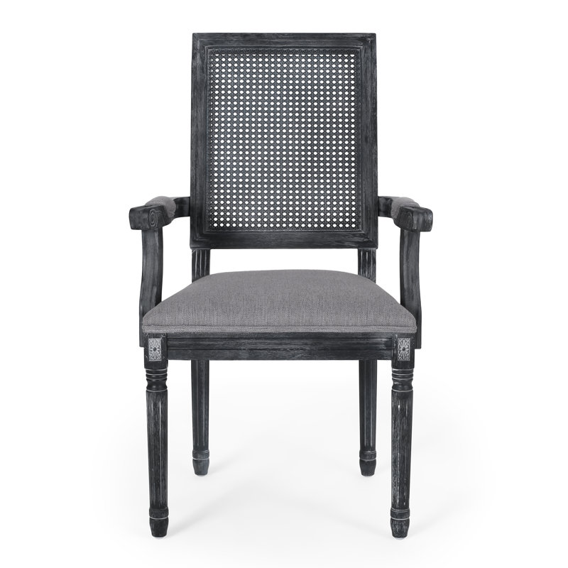 Fauteuil à dossier Louis Lapathos, Gris, Gris, 4