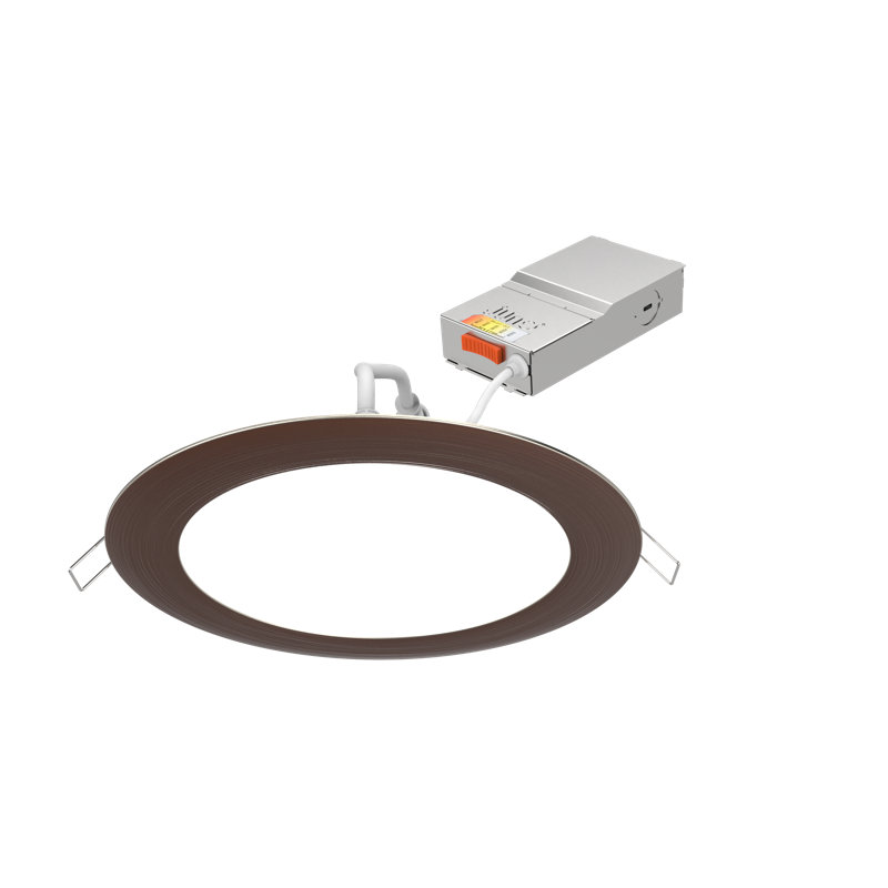 Wafer 4" Tunable CCT Remodel or New Construction LED Retrofit Recessed Lighting Kit, Oil Rubbed