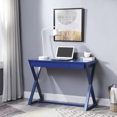 1-Drawer Writing Desk With X-Shaped Base