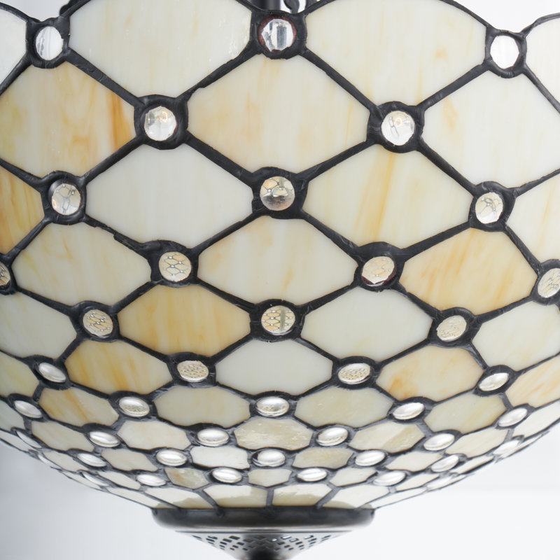 16" Mid-century Modern 3 - Light Dimmable Chandelier