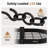 Mint Pantry® 48 Inch Large Hanging Black Pot Rack Ceiling Mount with 20 Hooks (For 16" and 24" Stud Mount)