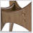 Triangle Wood Side Table