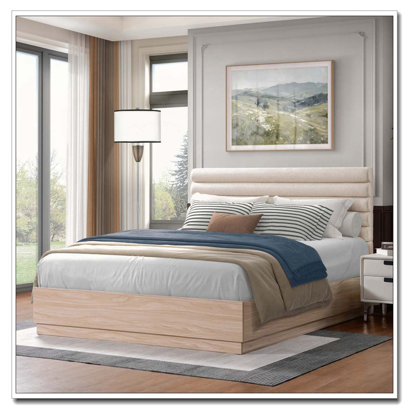 Lit tapissier Boucle