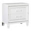 Glamour 1Pc Table de chevet de 2X tiroirs Barre en acrylique Mobilier de chambre à coucher élégant