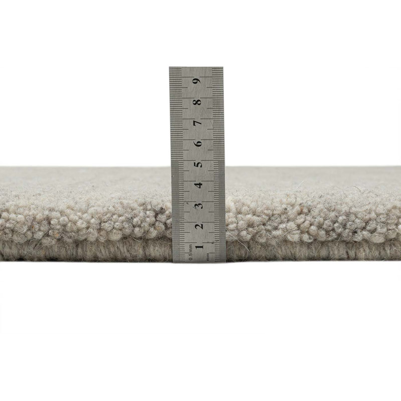 Pinkerton Hand Knotted Wool Melange/Sand Rug, Runner 70 x 240 cm