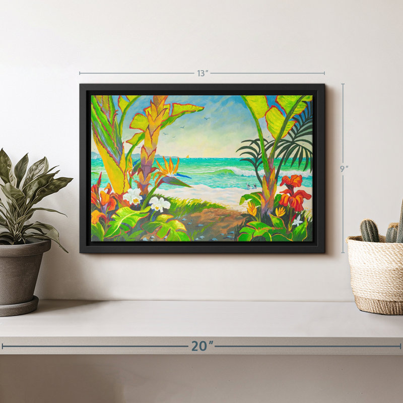 Plage «Time To Chill At The Beach», art mural, H 9 po x l 13 po