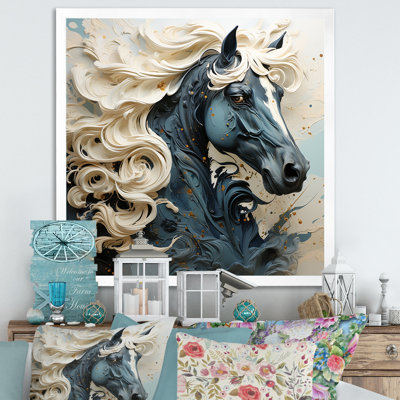 Fantaisie cheval féminin sur toile