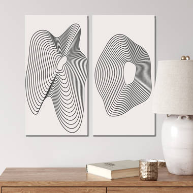 Geometry minimalist wall art with simple shape Vector Image